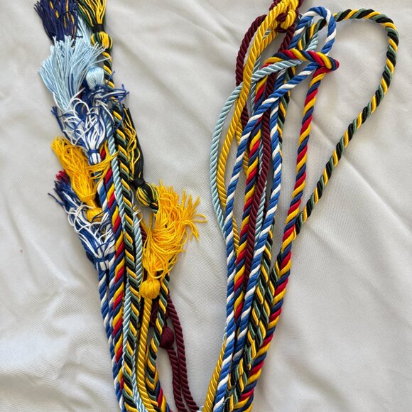 Belt Double Graduation Multicolor Honor Cord 6ps - Picture 5 of 8